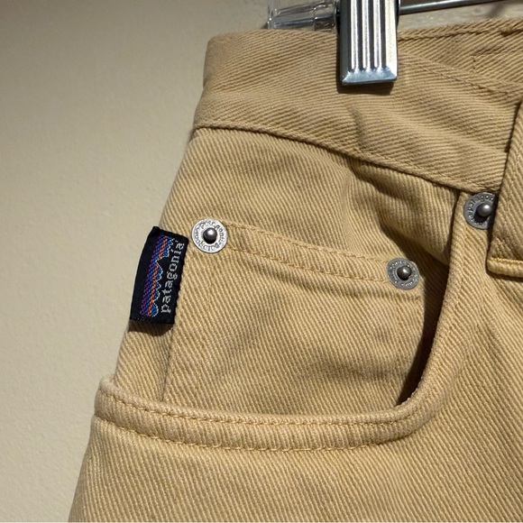 Patagonia Organic Cotton Jeans Khaki yellow womens aize 6 - Picture 4 of 11